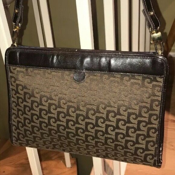 Vintage Pierre Cardin Brown Monogram Canvas Bag - Picture 4 of 13